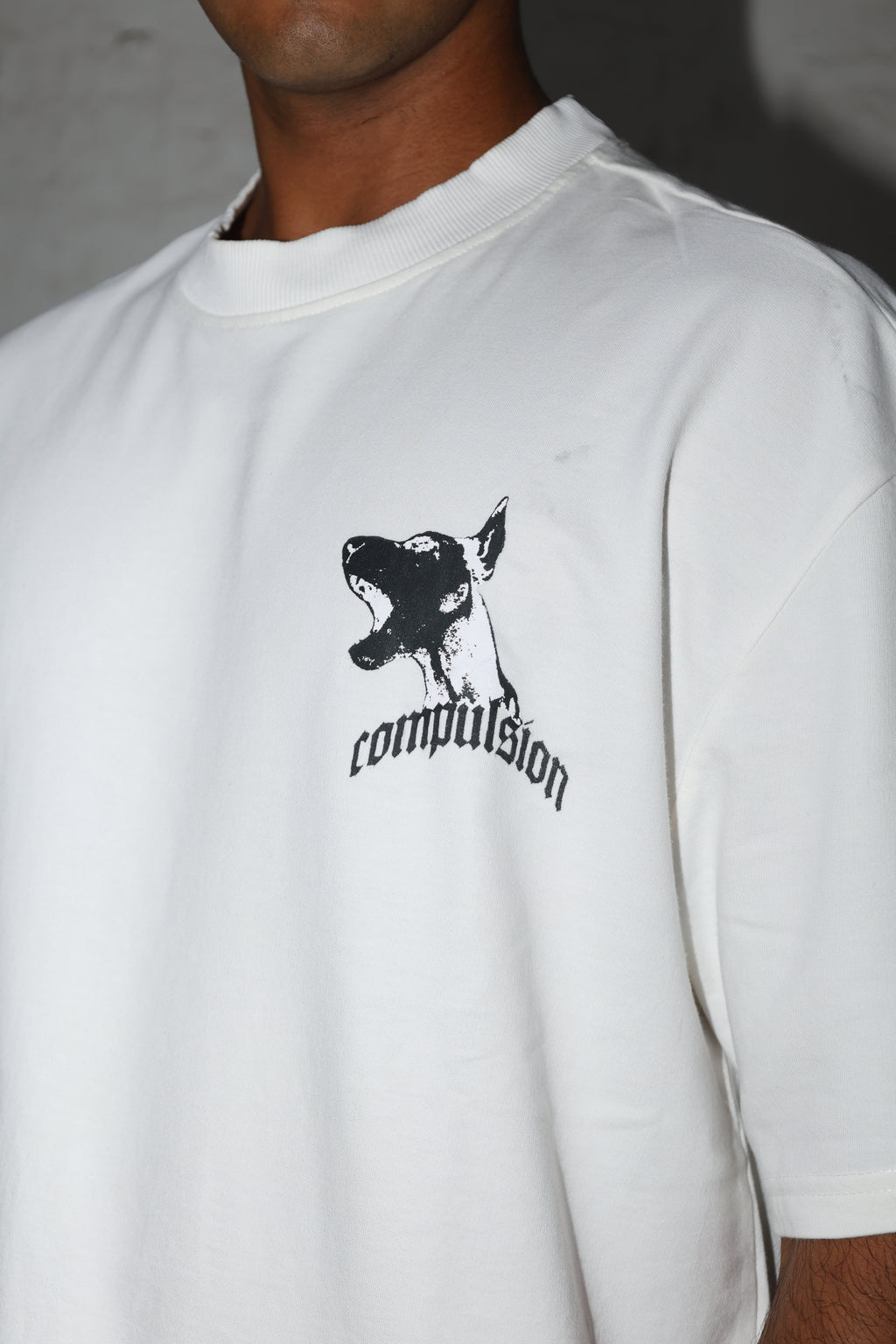 The Trihowl Tee - White dog tee