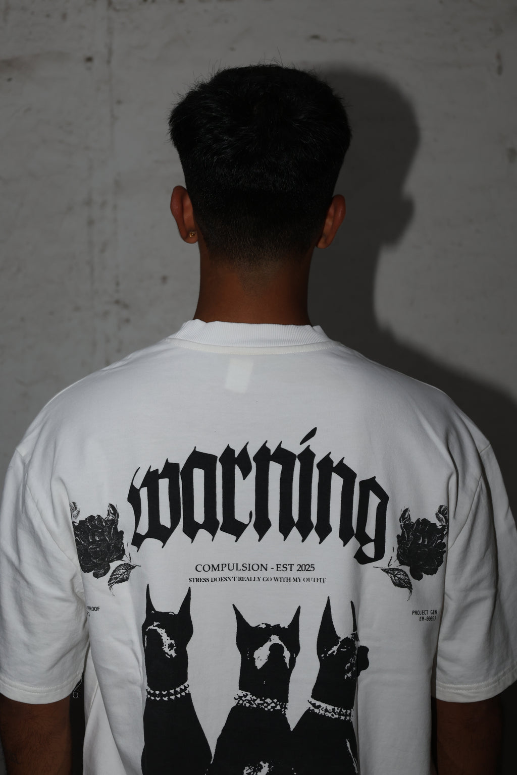 The Trihowl Tee - White dog tee