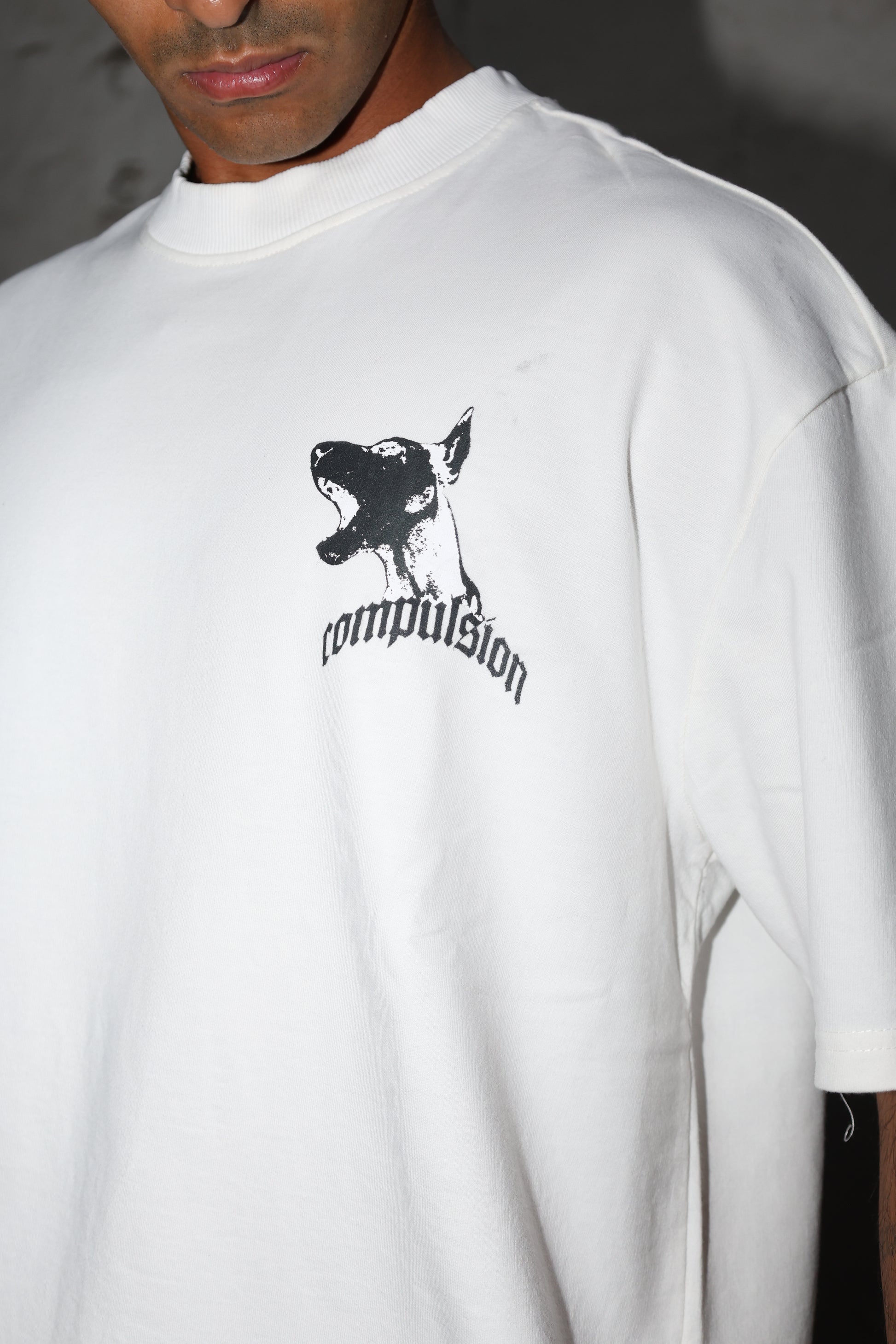 The Trihowl Tee - White dog tee